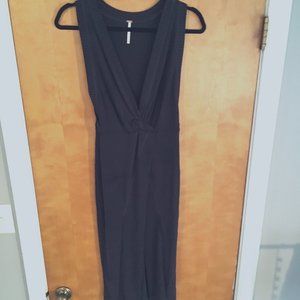 free people long line ribbed open front sleeveless shirt